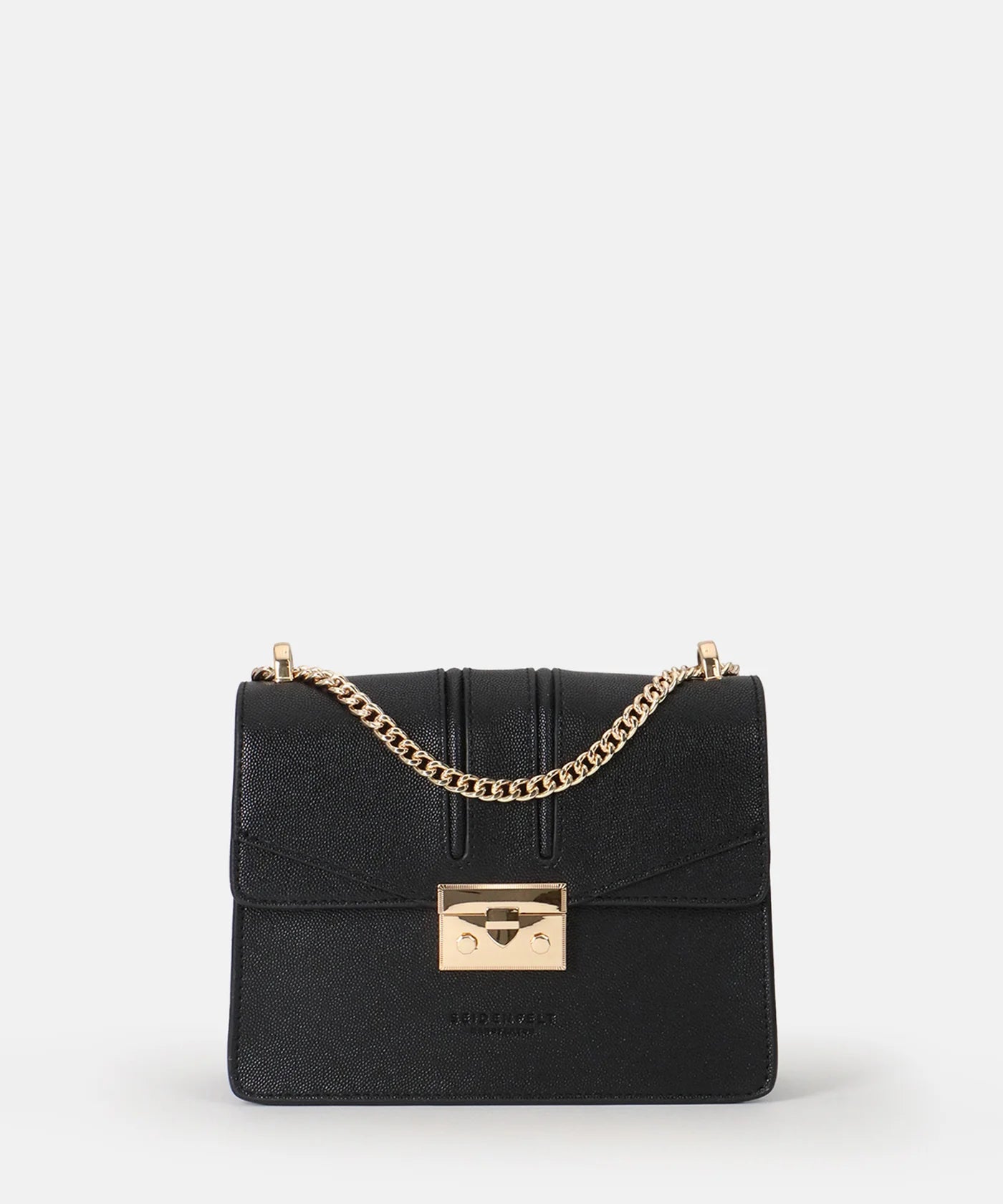 Seidenfelt Manufaktur Roros Tasche Schwarz & Gold