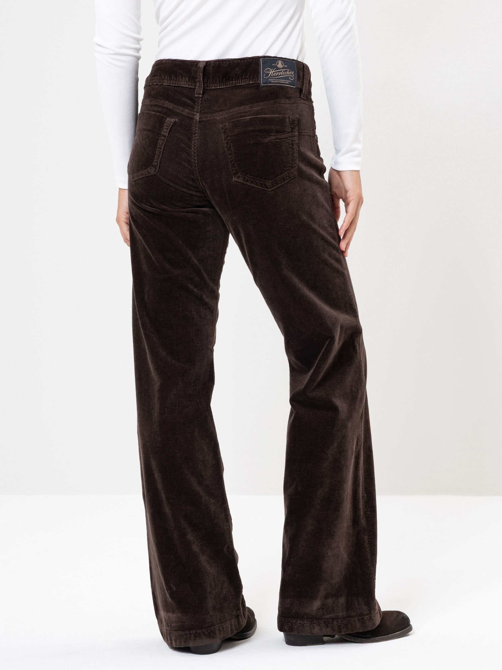 Herrlicher Cordhose Schokolade Mocca Flared Edna