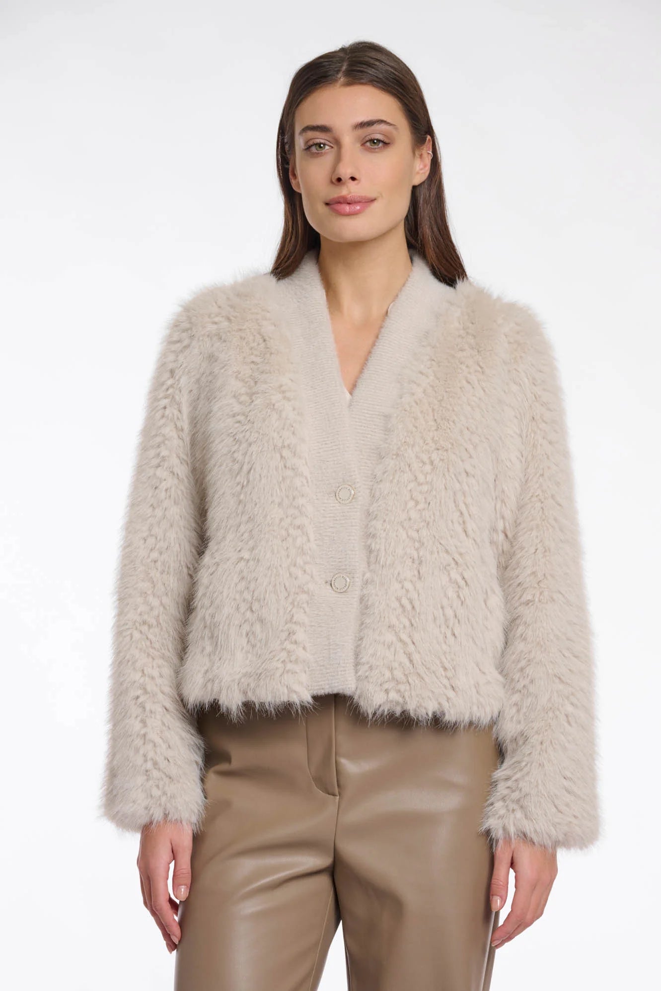 Rino & Pelle Strickjacke Beige Chaimae