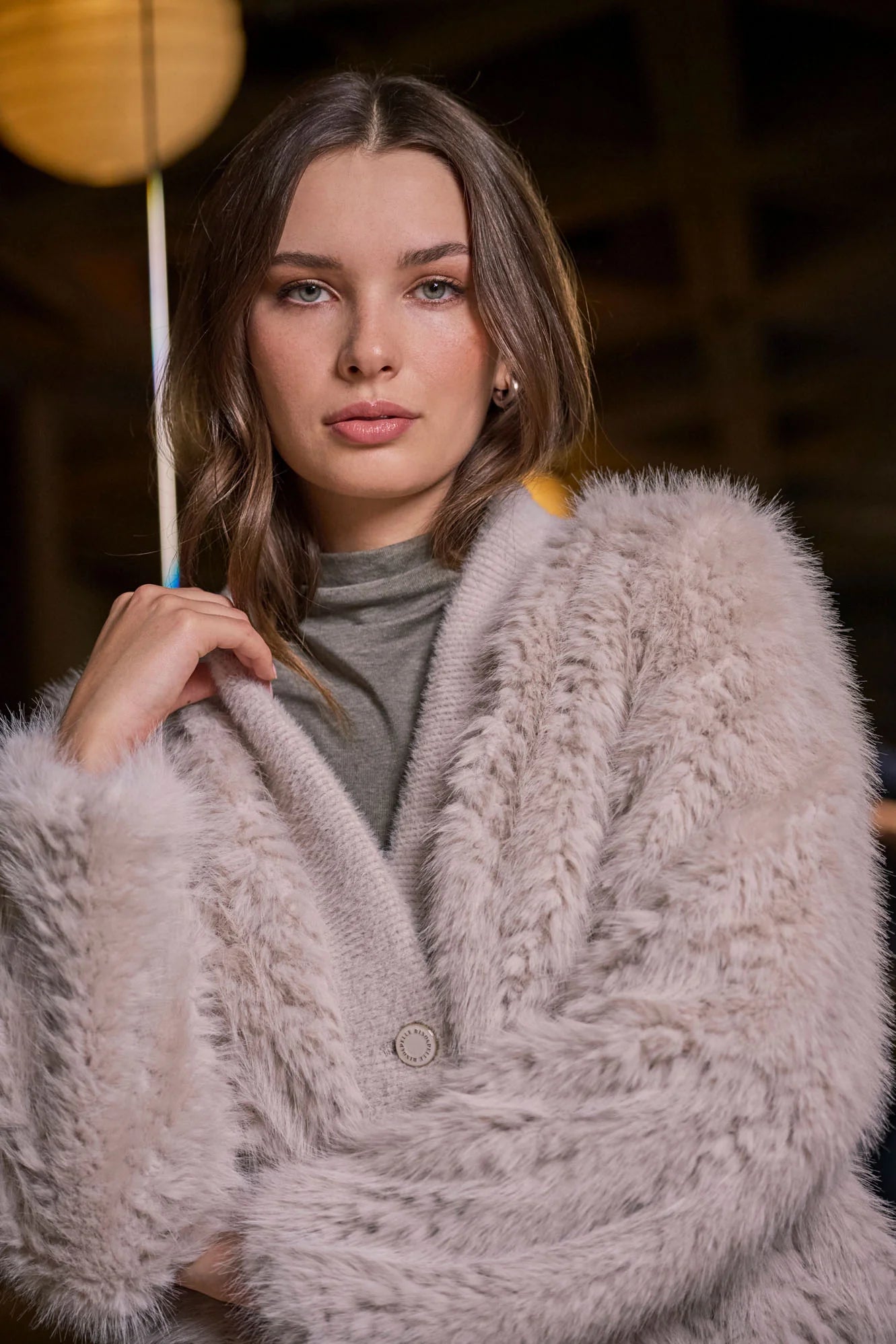 Rino & Pelle Strickjacke Beige Chaimae