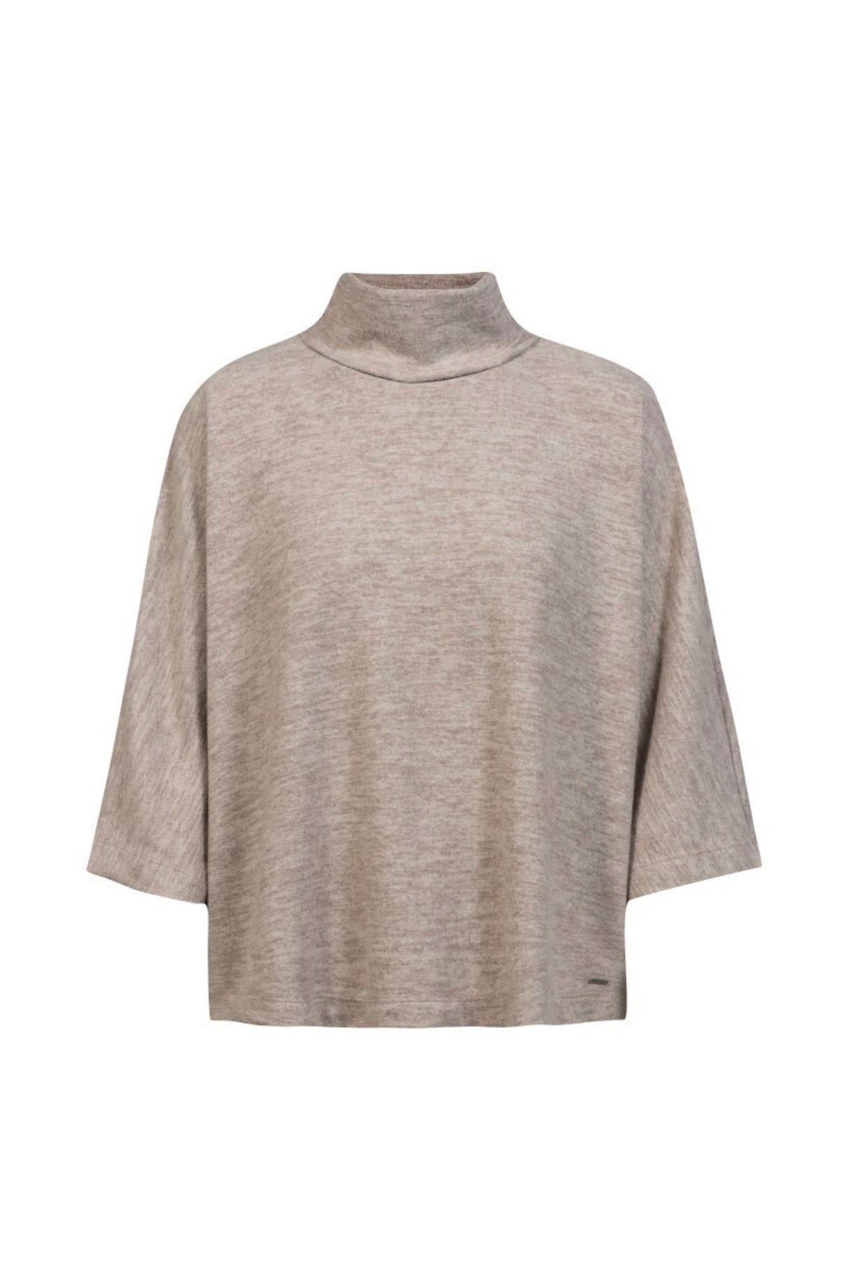 Herrlicher Brisa Cape Jersey Brushed Beige Melange