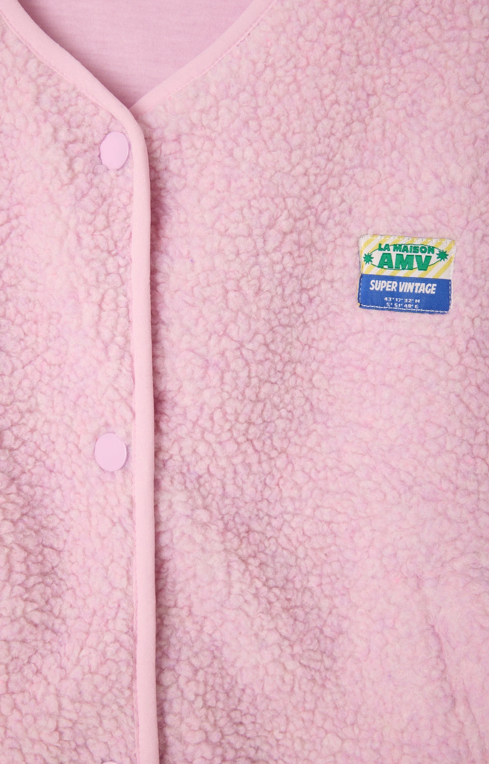 American Vintage Damen Jacke Weste Hoktown Rosa Geleebohne Meliert