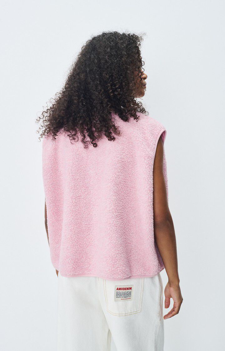 American Vintage Damen Jacke Weste Hoktown Rosa Geleebohne Meliert