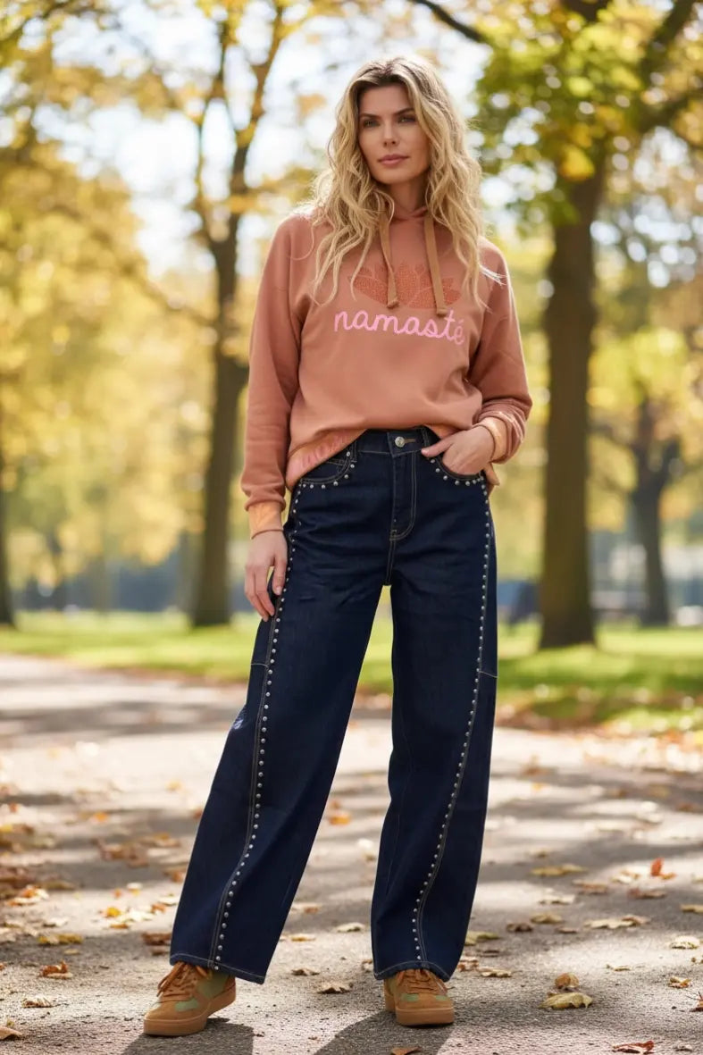 Miss Goodlife Ballon Jeans Studs – darkblue