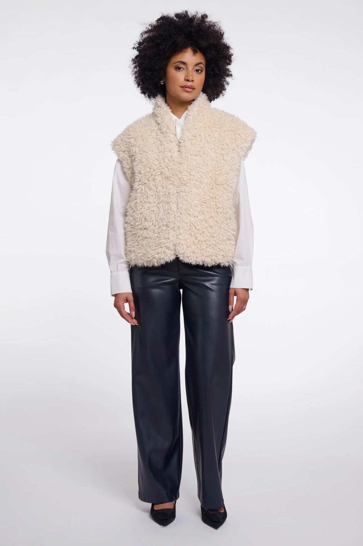 Rino & Pelle Fellweste Beige