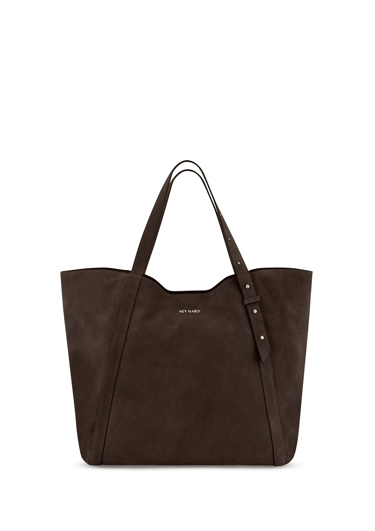 Hey Marly Pretty Wonder Suede L Coffe Tasche