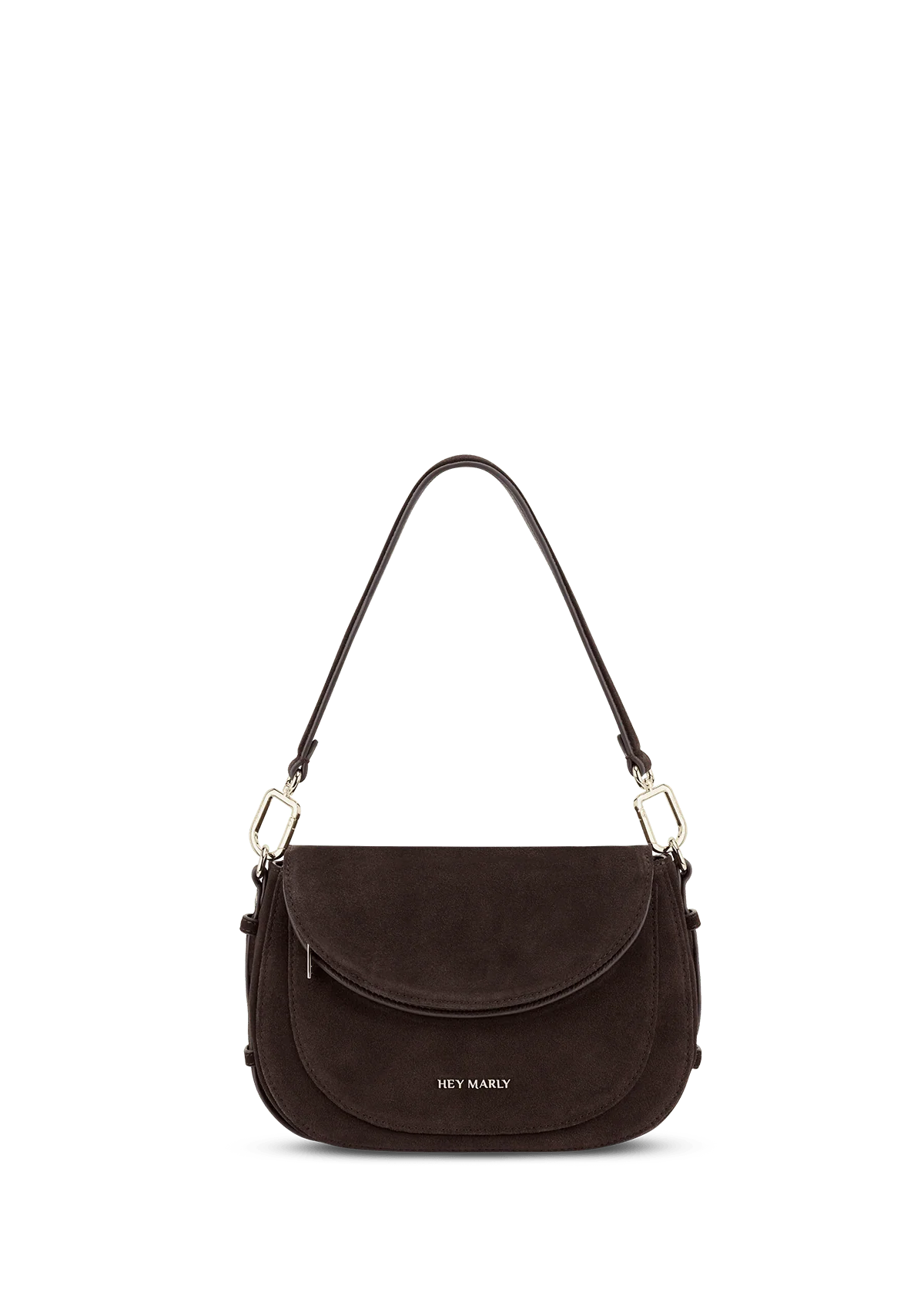 Hey Marly Tasche BIG SISTER SUEDE - COFFEE