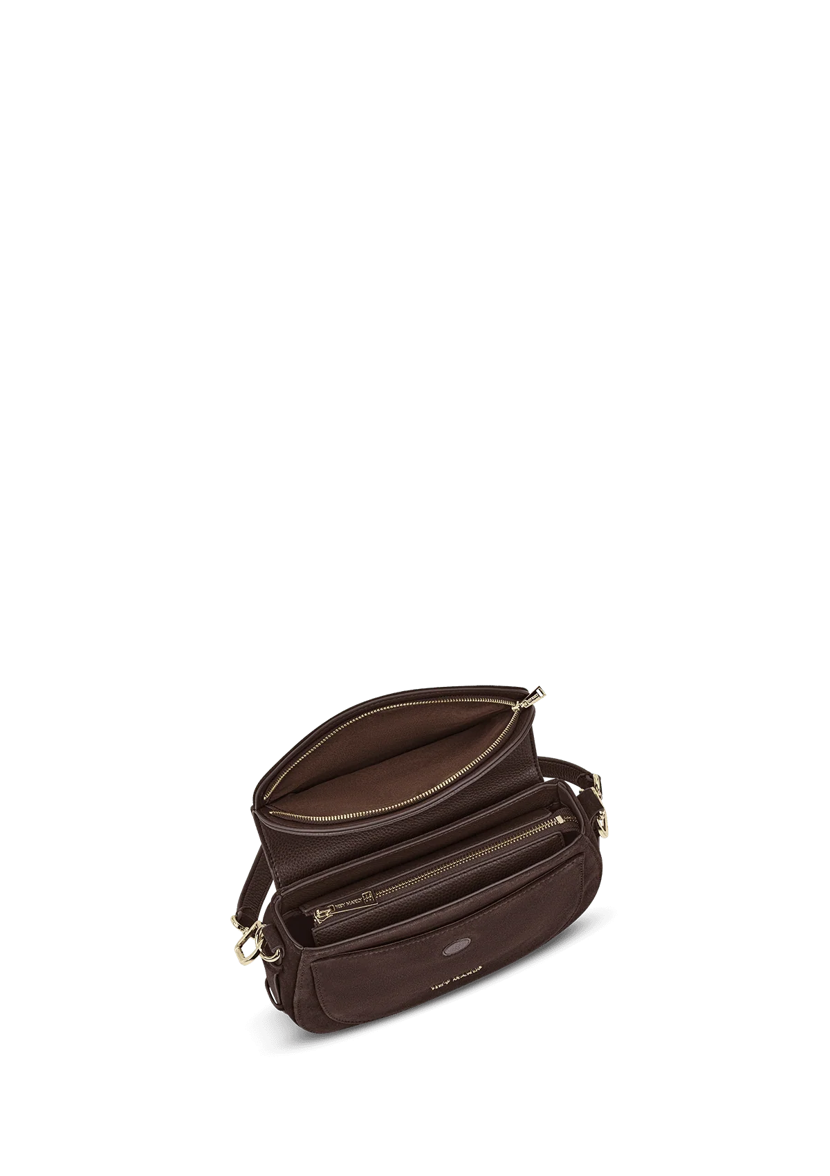 Hey Marly Tasche BIG SISTER SUEDE - COFFEE