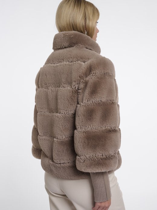 Rino & Pelle Feline Felljacke Mocha Latte
