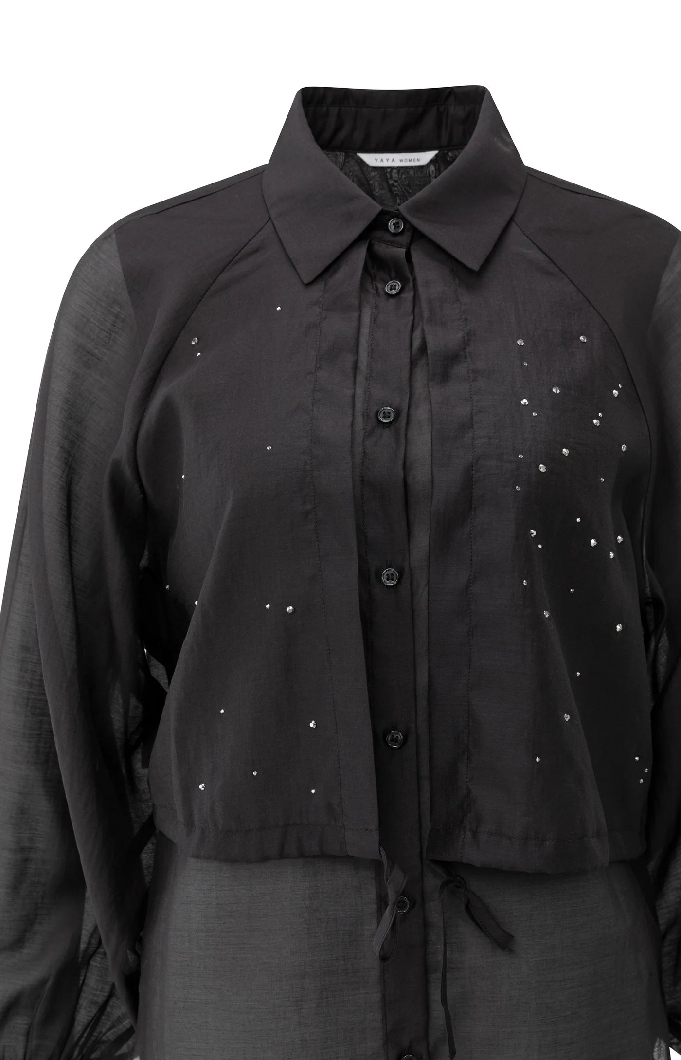 YAYA Doppellagige Bluse mit Zierdetails