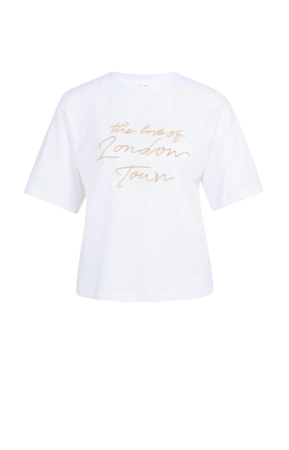 YAYA T-Shirt mit beflockter Aufschrift