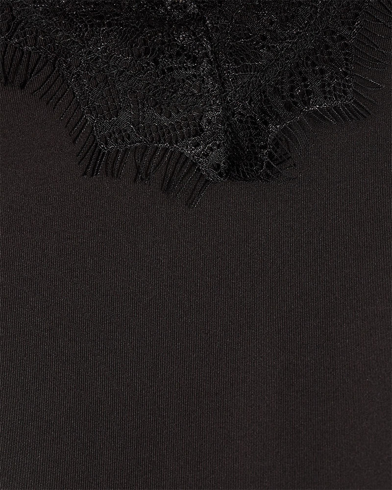 Freequent Spitzentop Schwarz