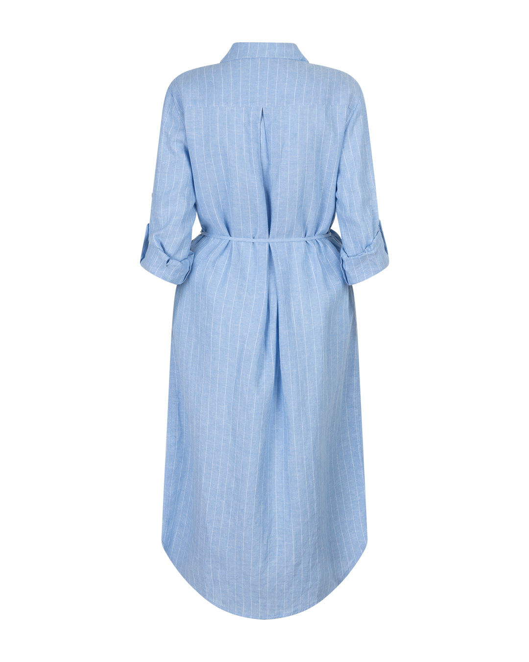 Red Bitton Leinen Kleid Shirtdress Linen/Viscose Pinstripe