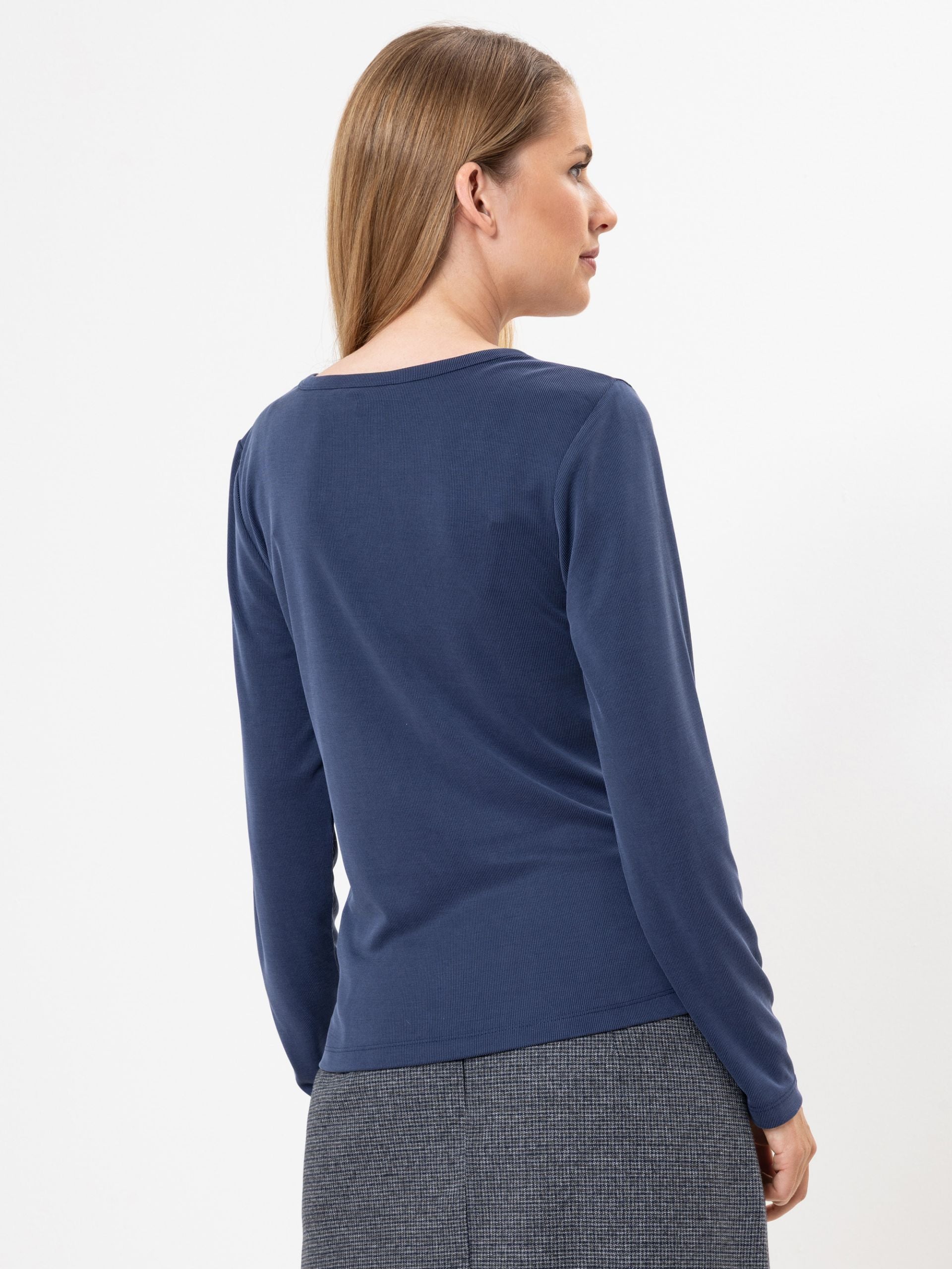Herrlicher Modal Shirt Marine Blau Aveline