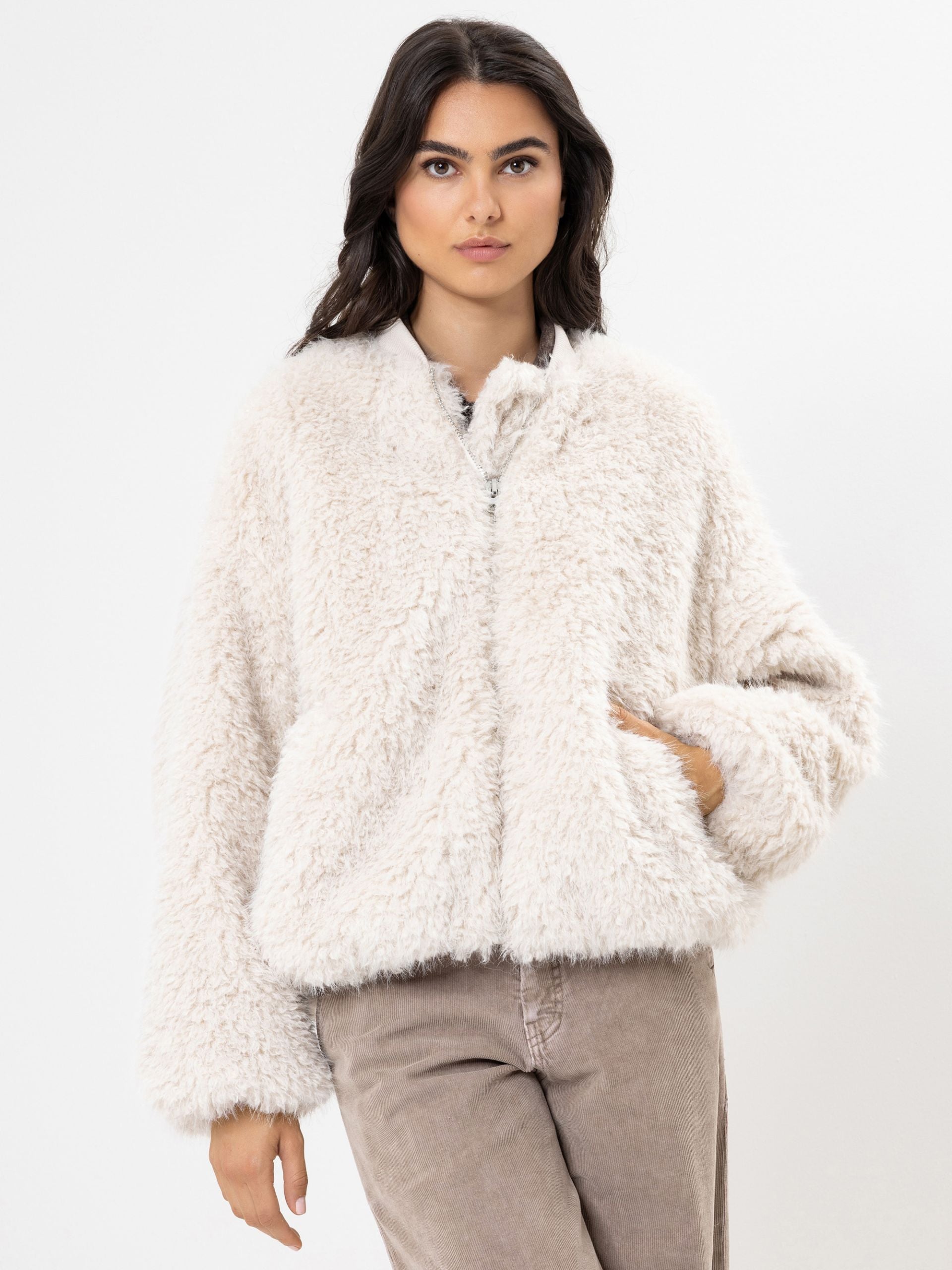 Herrlicher Felljacke Blouson aus Vegan Fur YAYA