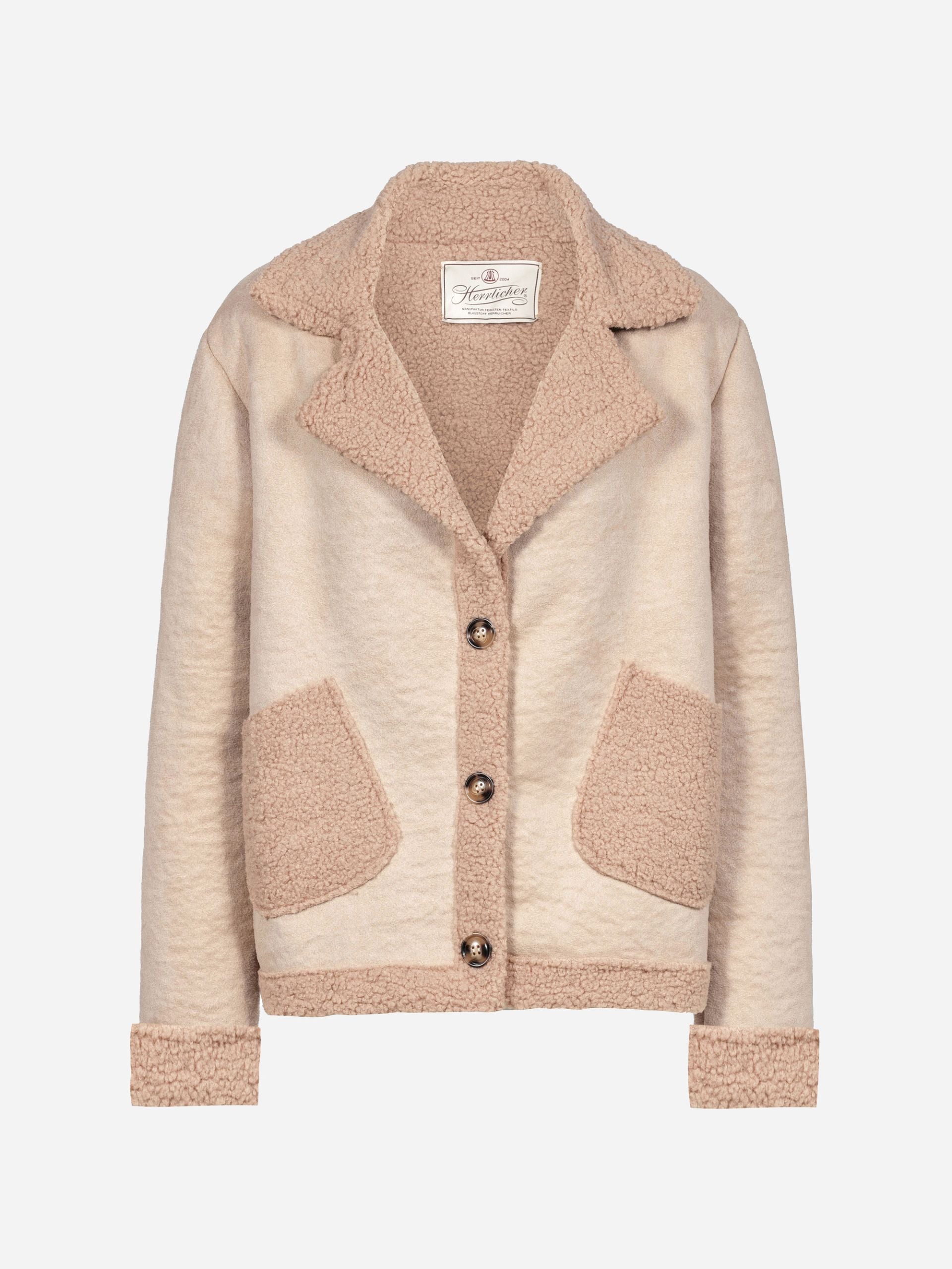 Herrlicher Jacke Veganes Leder Lamfell Optik Tamina