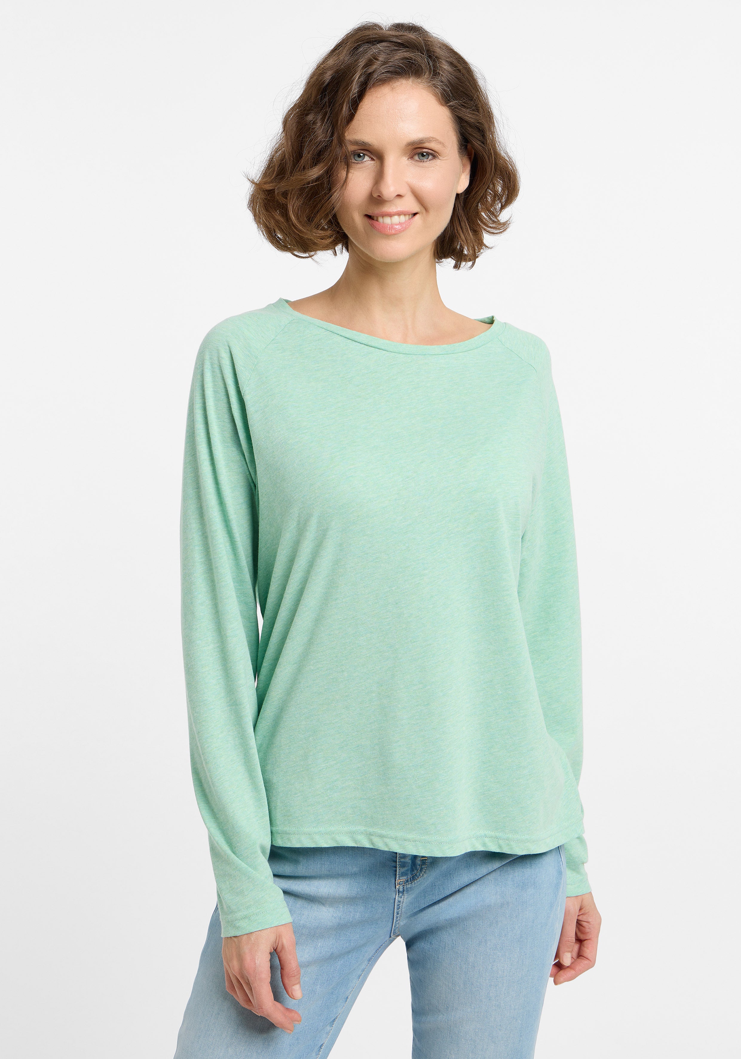 Elbsand Tira Longsleeve Shirt mellow Mint Melange Frühling 2025