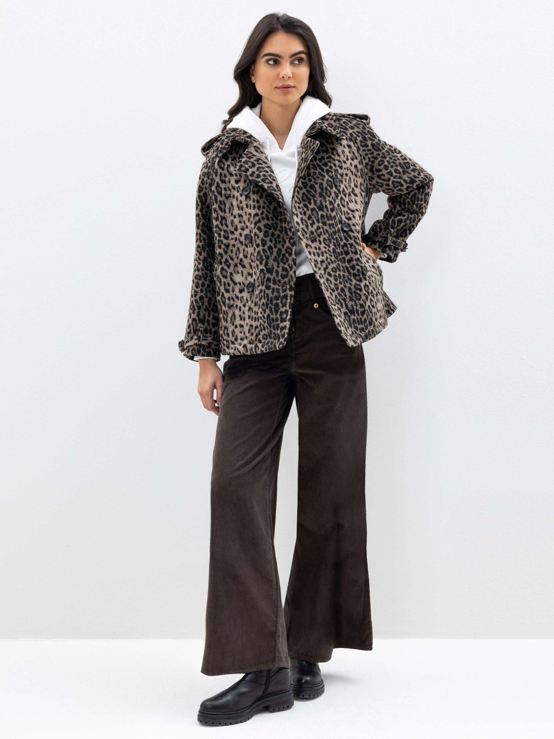 Herrlicher Trenchjacke Leoparden Julina