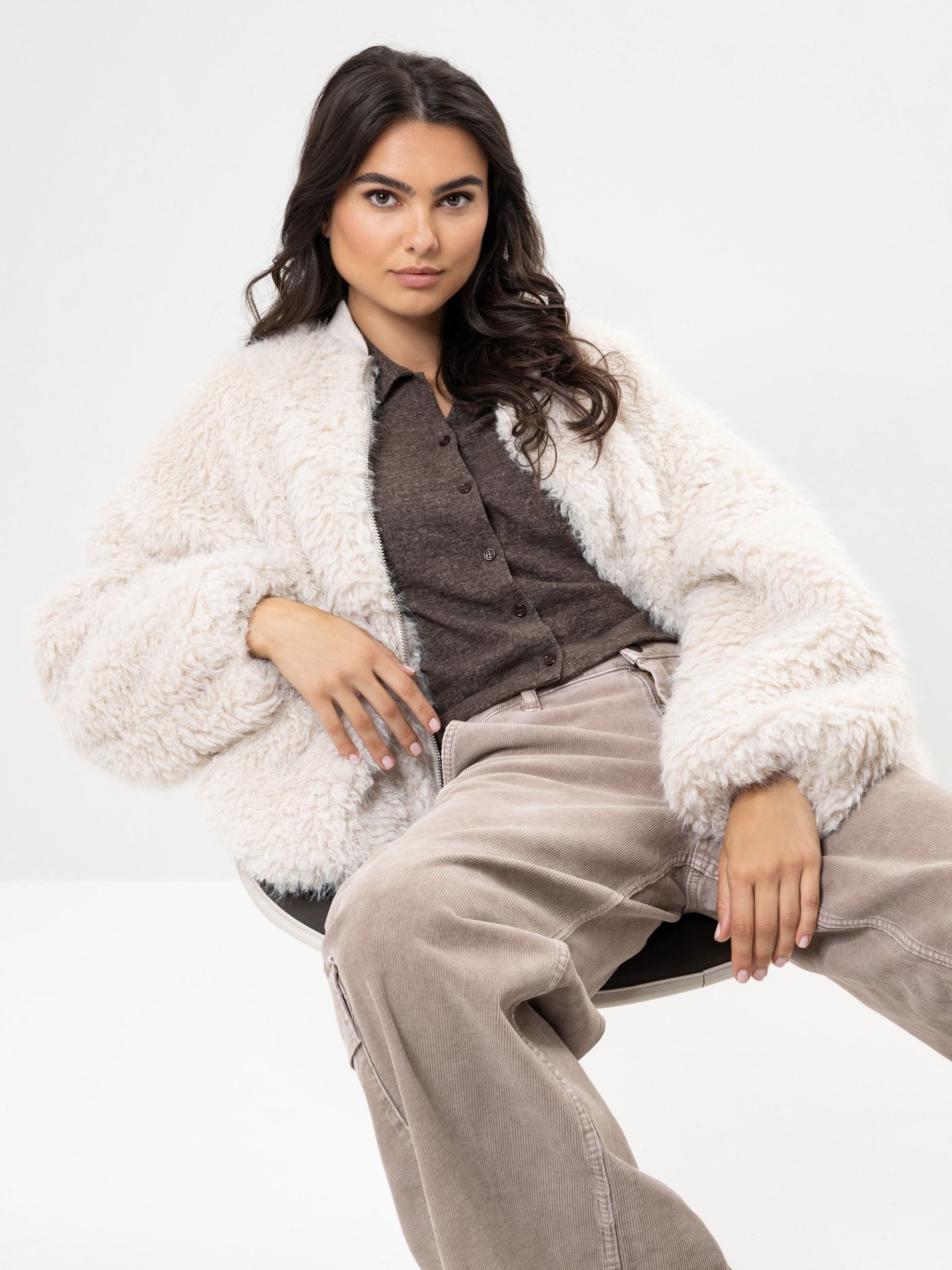 Herrlicher Felljacke Blouson aus Vegan Fur YAYA