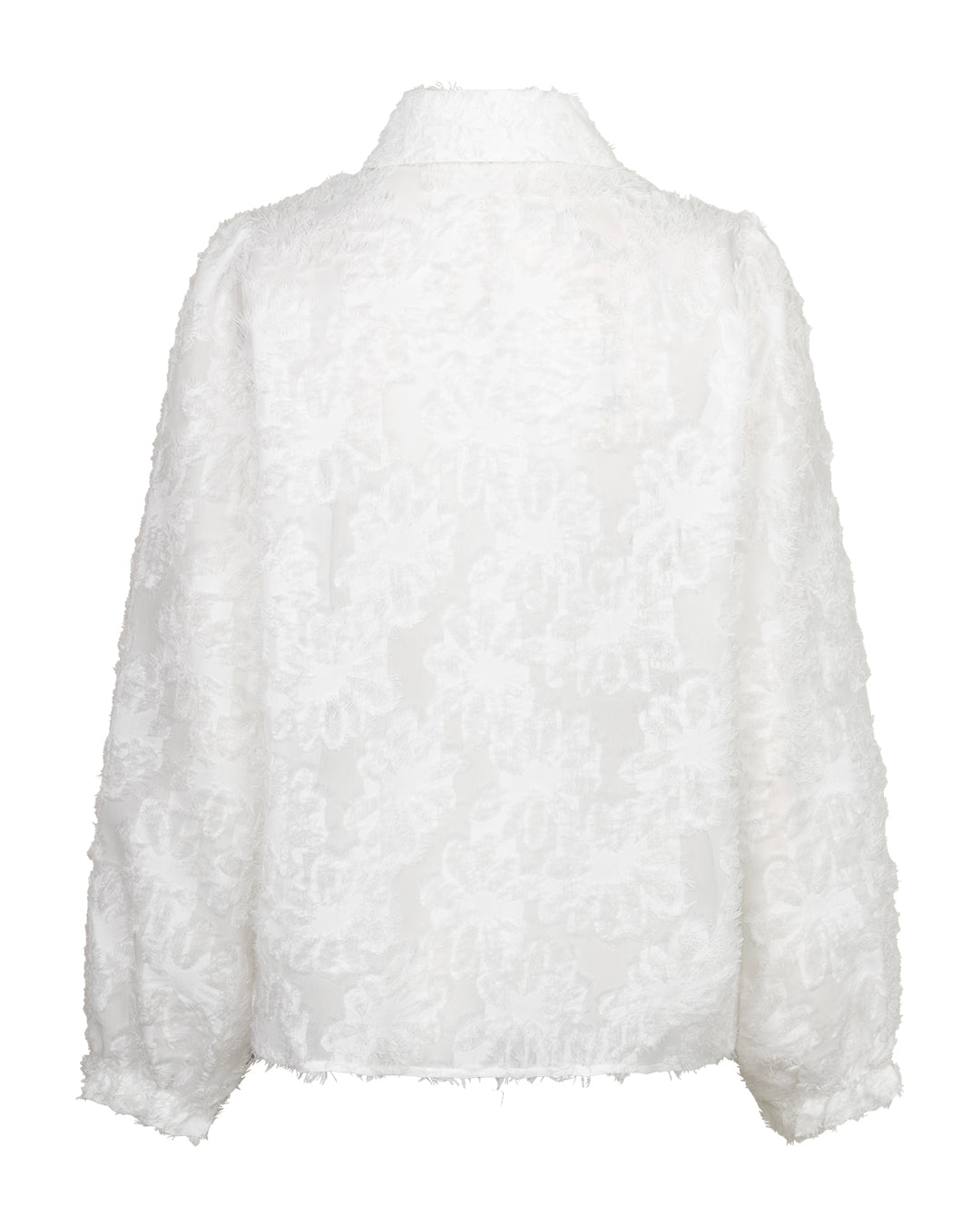 Red Button Bluse  Offwhite