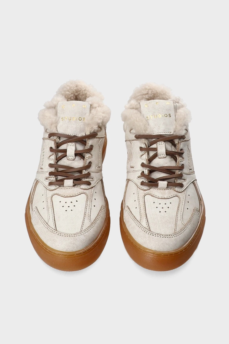 Copenhagen Studios CPH63 Sneaker Vintage Leather Teddy Cream