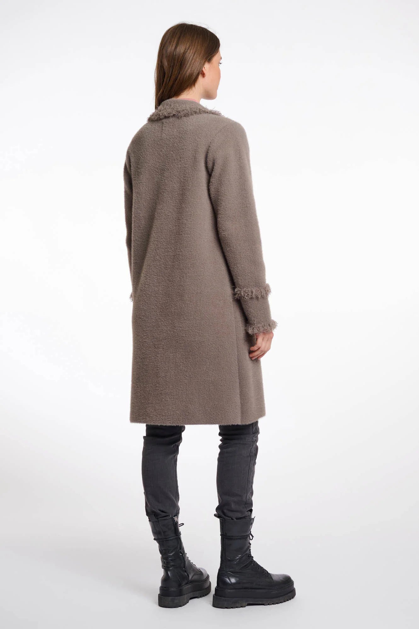 Rino & Pelle Strickjakce Catena Taupe