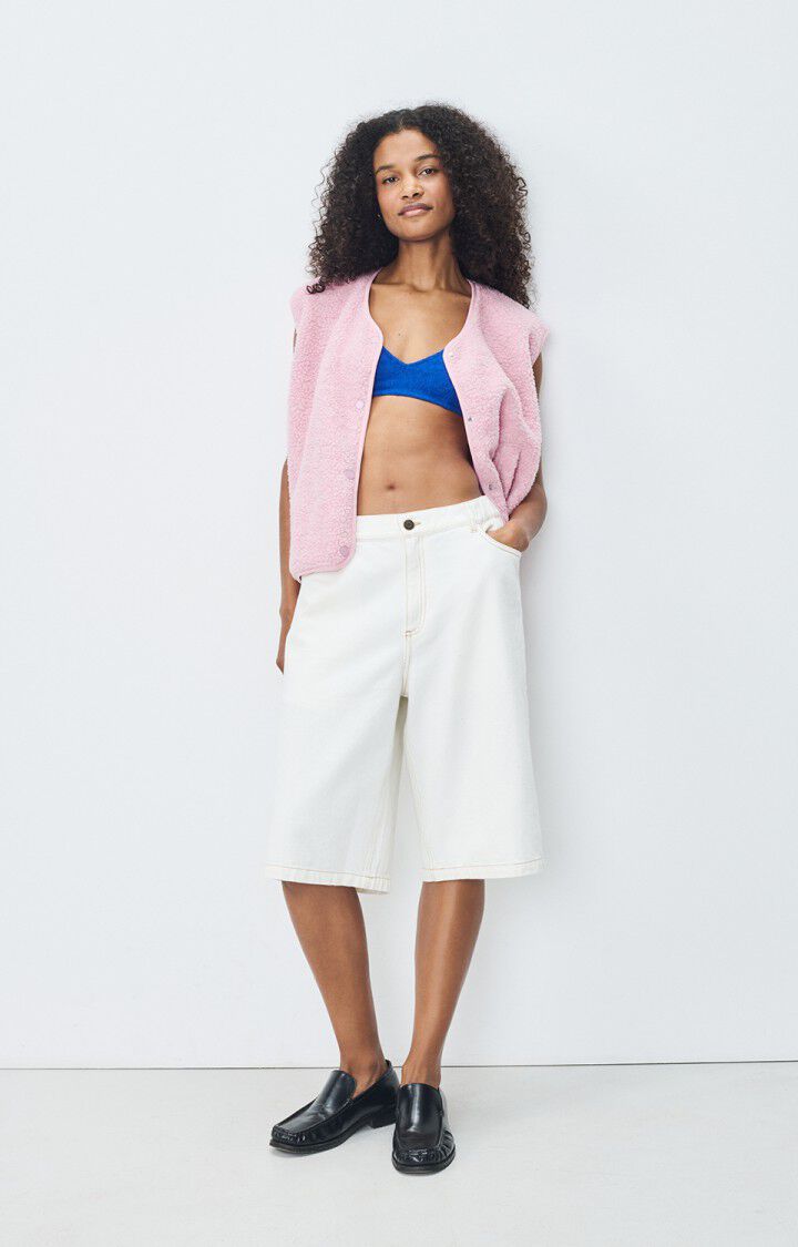 American Vintage Damen Jacke Weste Hoktown Rosa Geleebohne Meliert