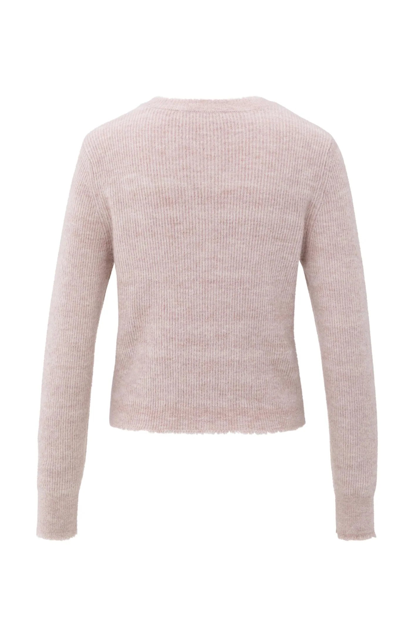 YAYA Kurzer Melange Cardigan mit edlen Details