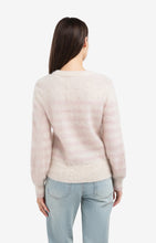 Lade das Bild in den Galerie-Viewer, YAYA Kuschel Pullover Beige mit Rosa Streifen
