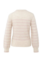 Lade das Bild in den Galerie-Viewer, YAYA Kuschel Pullover Beige mit Rosa Streifen
