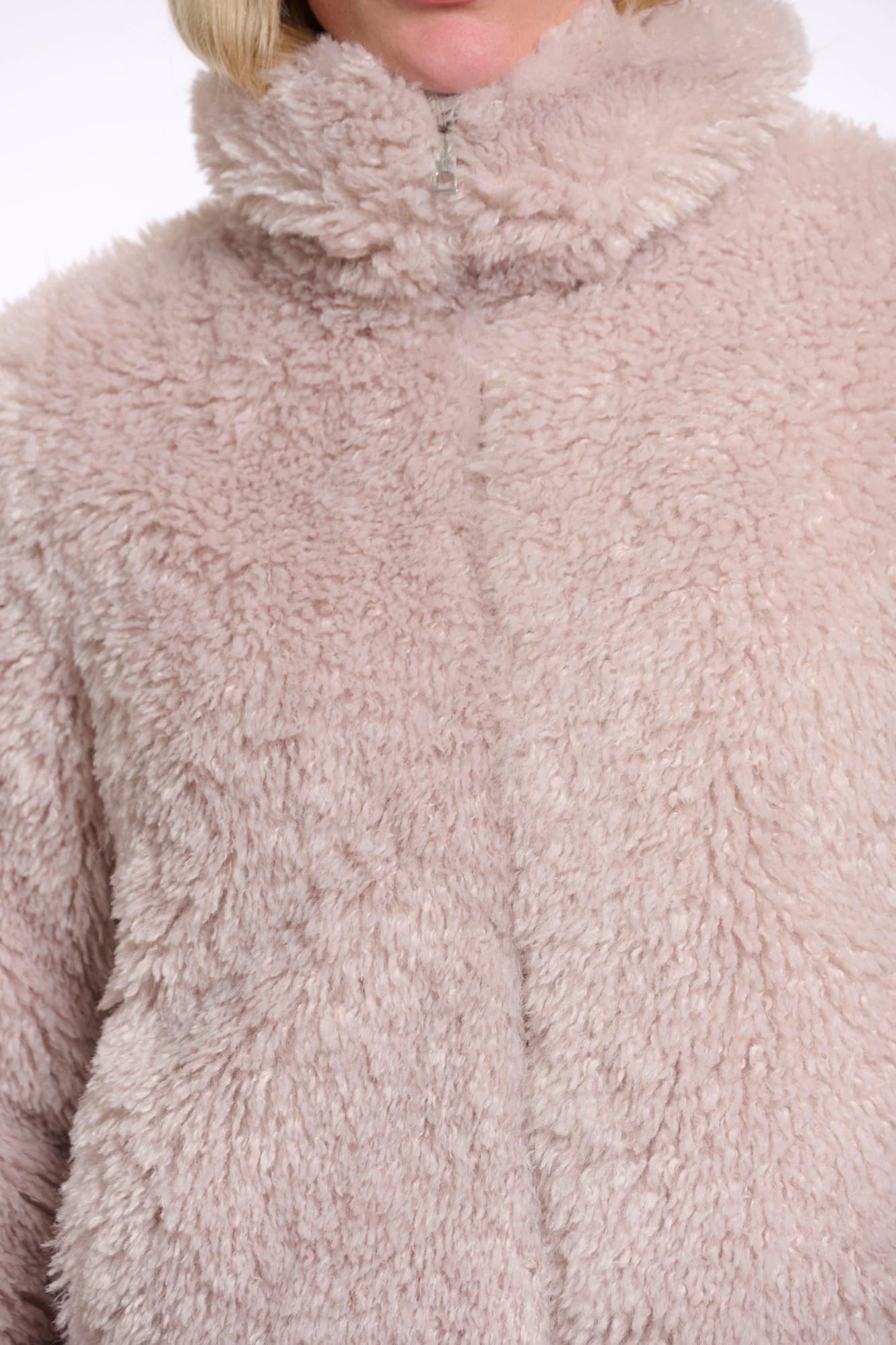 Rino & Pelle Sallie Kurze Fell Jacke Beige