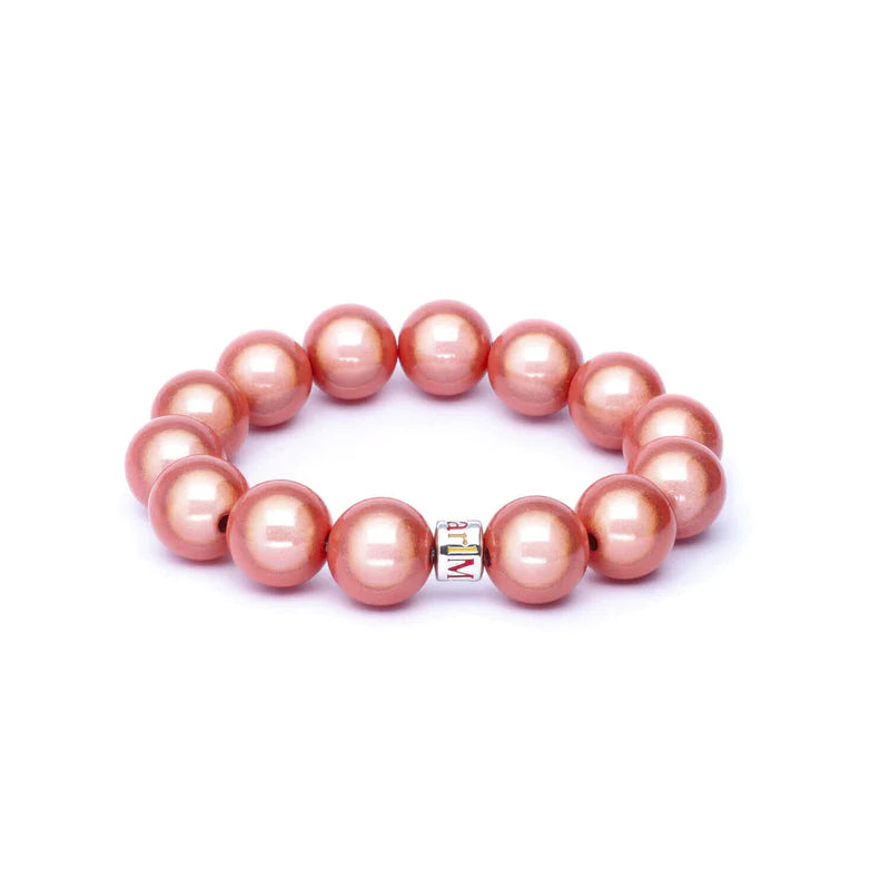 Perlenarmband Apricot