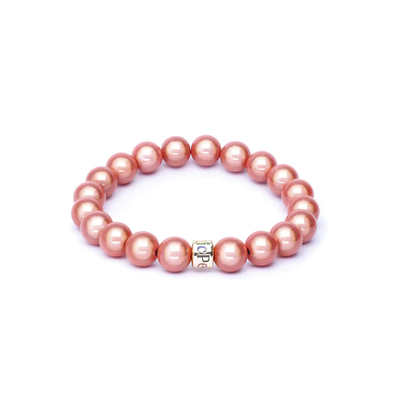 Perlenarmband Apricot