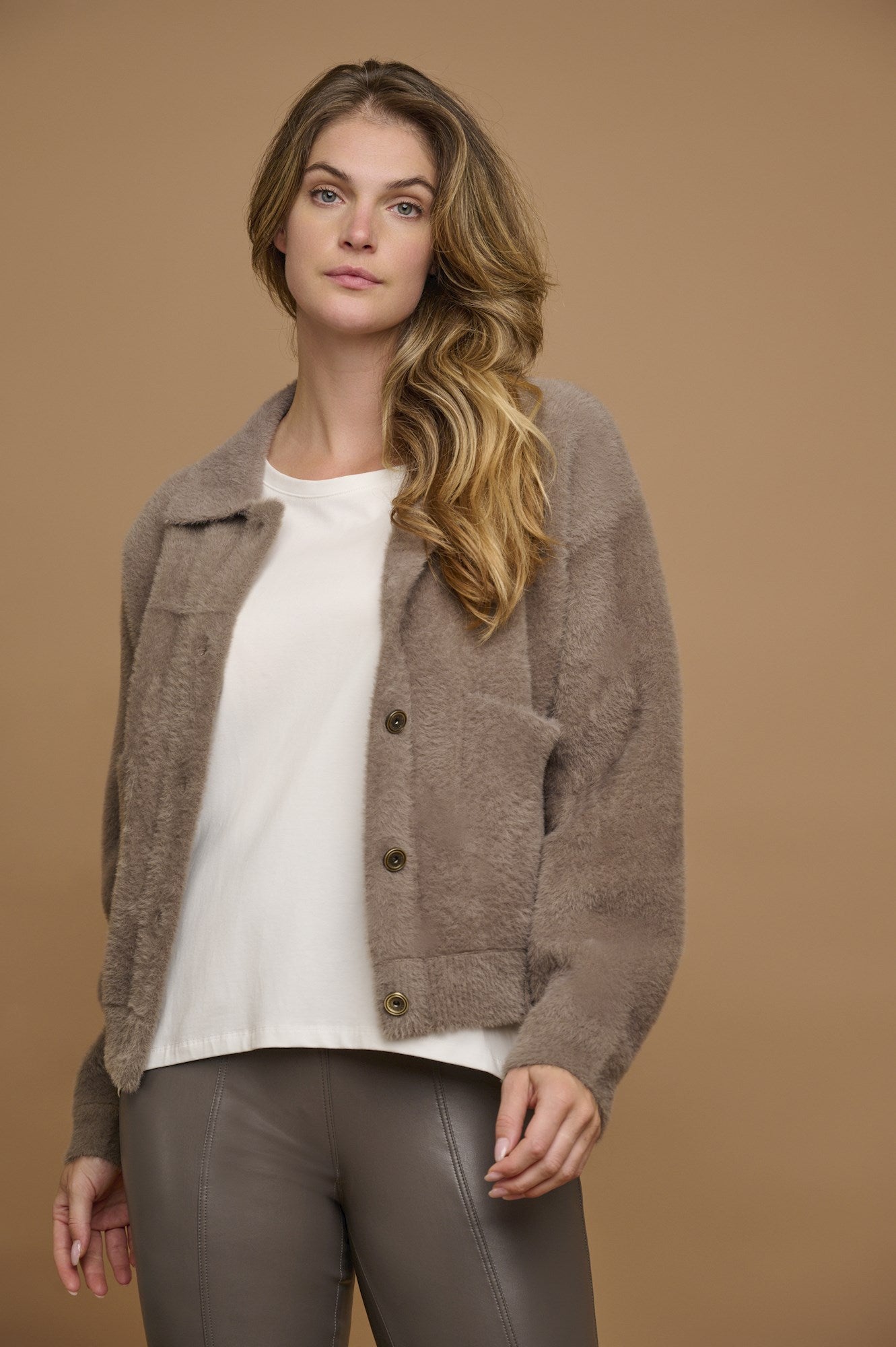 Rino & Pelle Jacke Bubbly Taupe