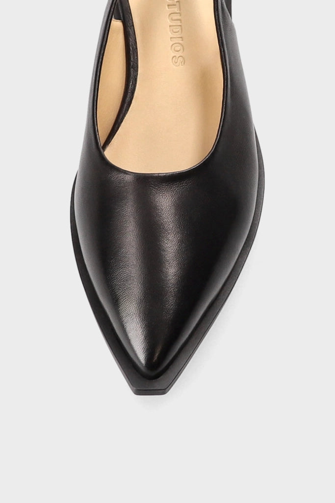 Copenhagen Studios Sling-Ballerinas Black Leather