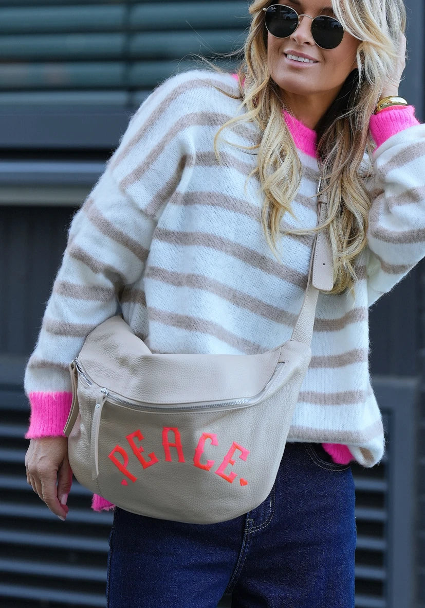 Miss Goodlife Pullover Knit Sweater Stripes