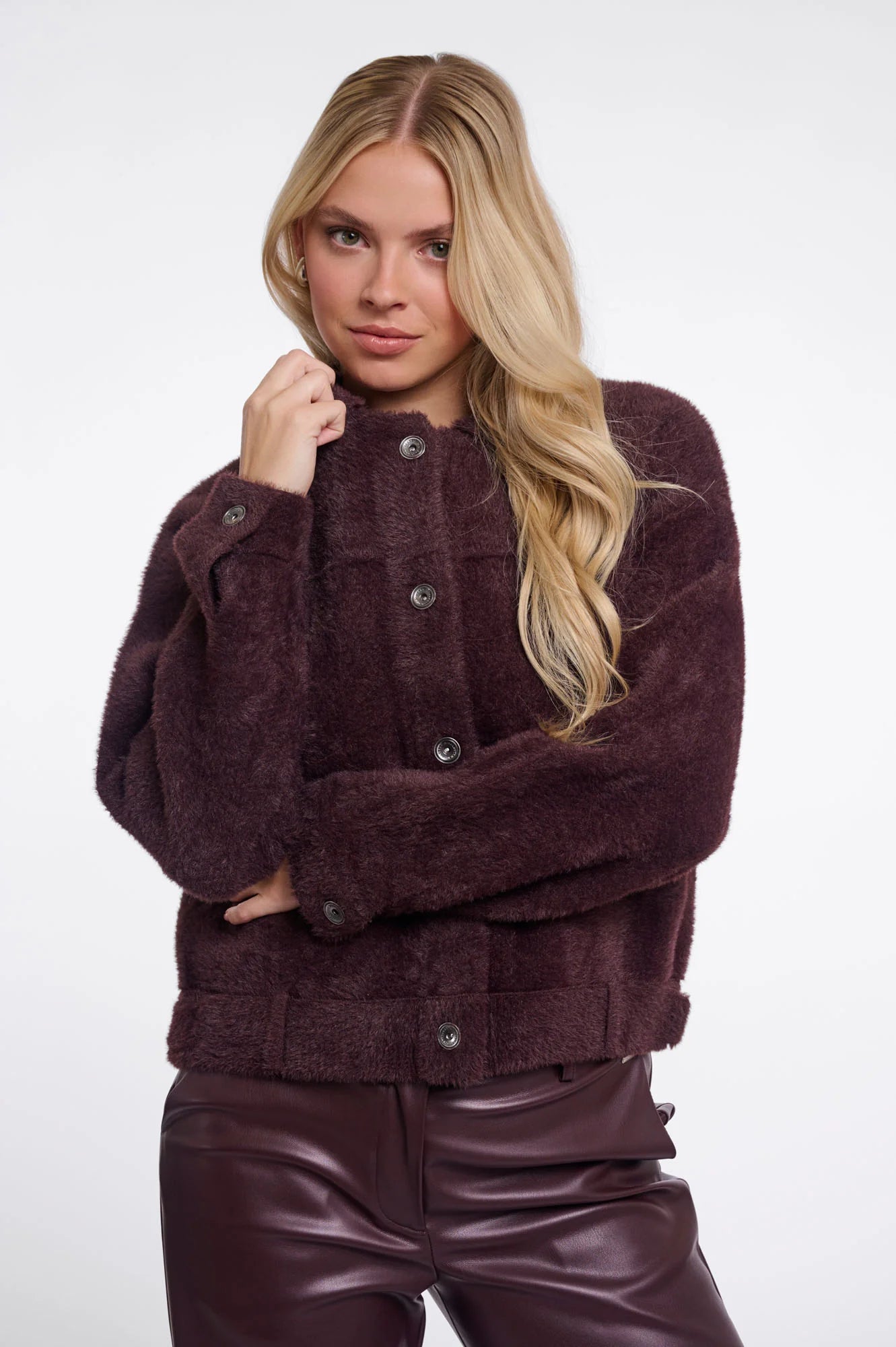 Rino & Pelle Bubbly Jacket Fudge Cloak