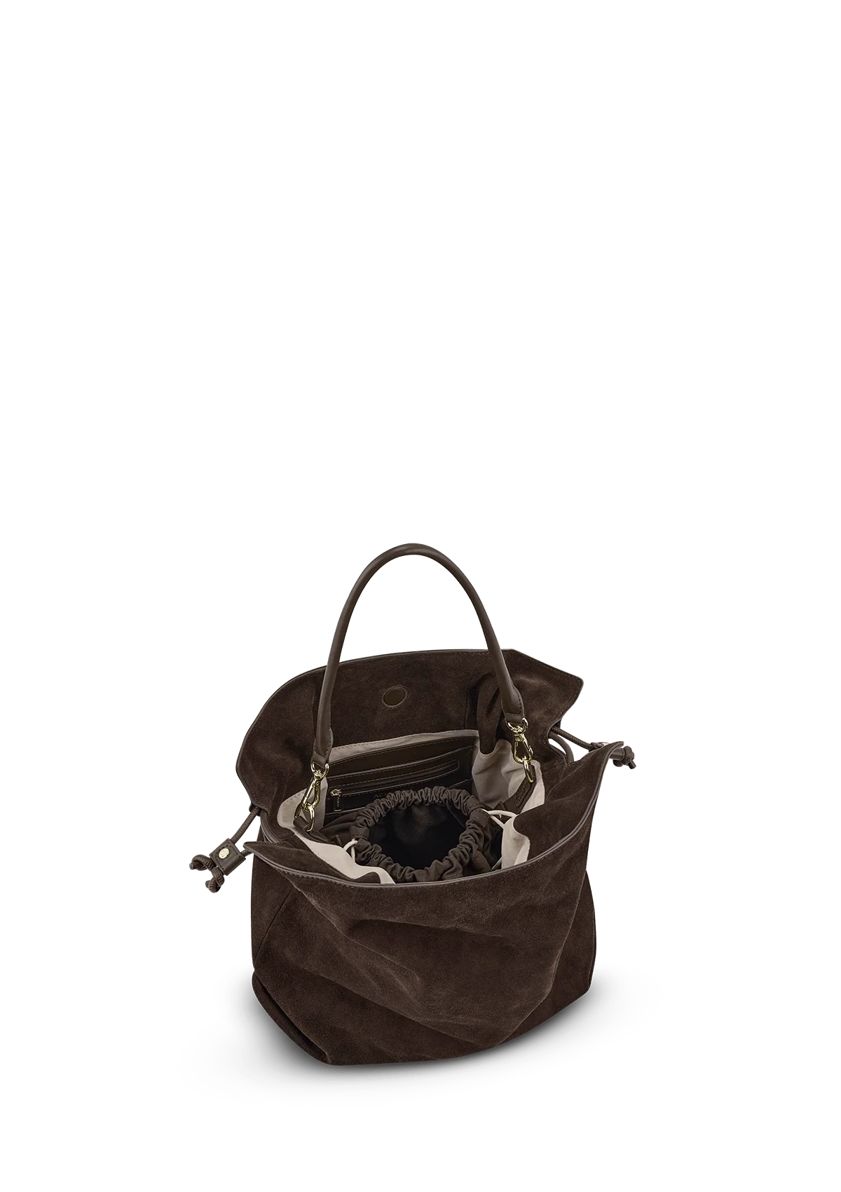 Hey Marly Tasche COOL COMPANION SUEDE M - COFFEE