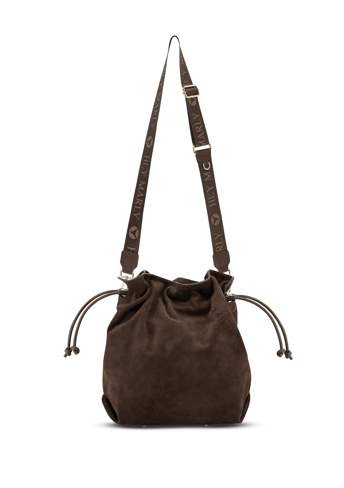 Hey Marly Tasche COOL COMPANION SUEDE M - COFFEE