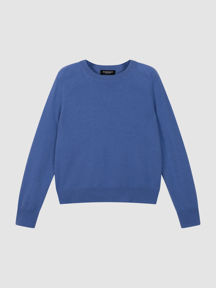 Repeat  Cashmere Leichter Kaschmirpullover Mit Rundhalsausschnitt