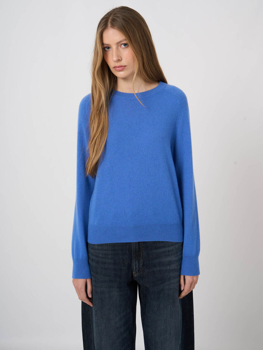 Repeat  Cashmere Leichter Kaschmirpullover Mit Rundhalsausschnitt