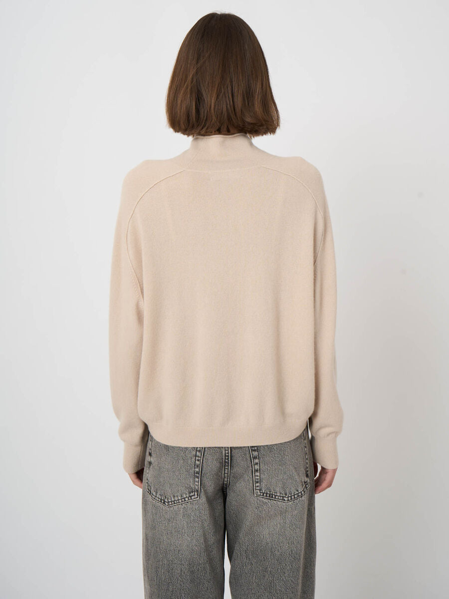 Repeat Cashmere Kaschmirpullover Mit Stehkragen Und Nahtdetails