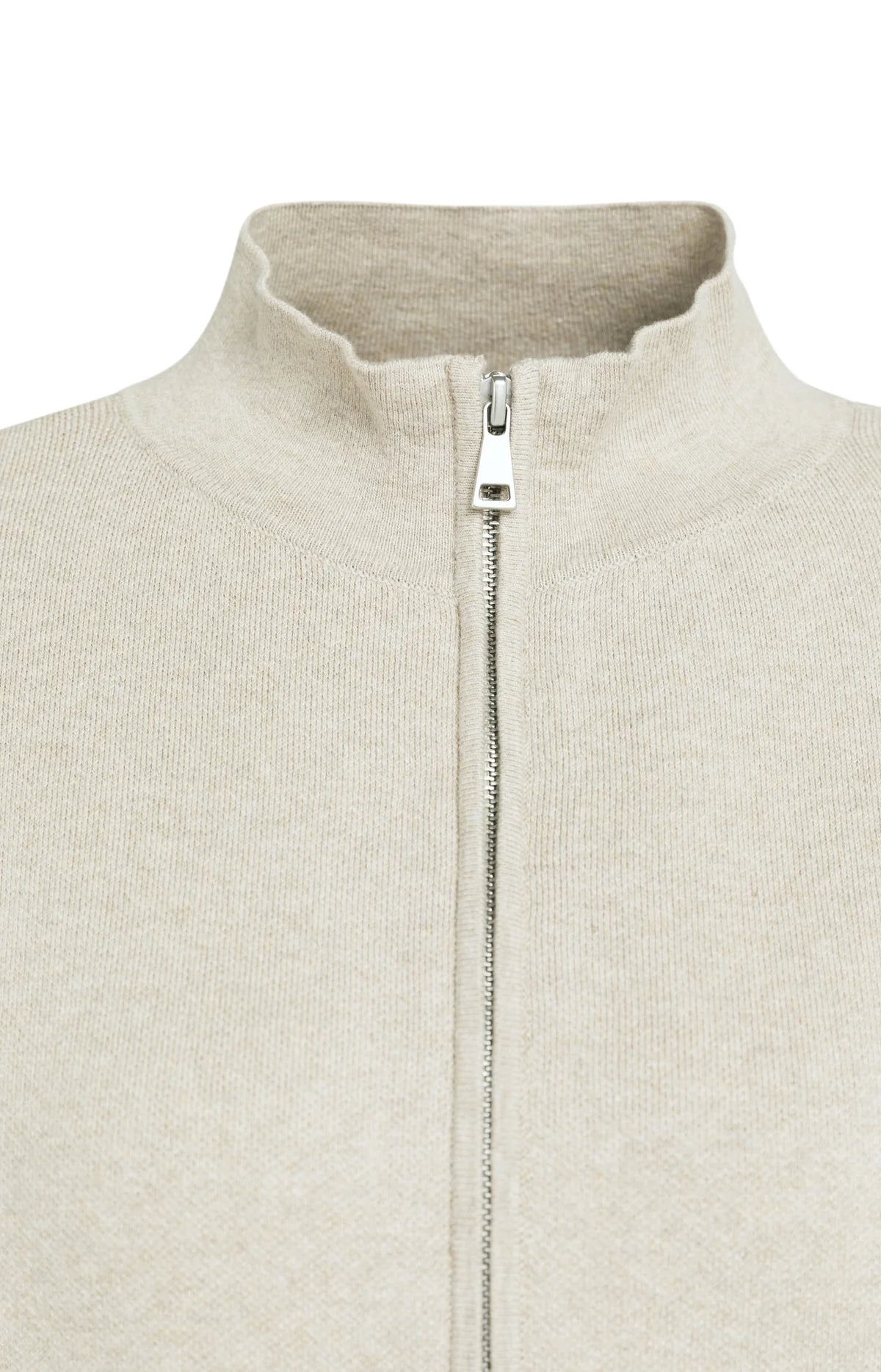 YAYA Strick-Cardigan mit Jacquardmuster und Reißverschluss