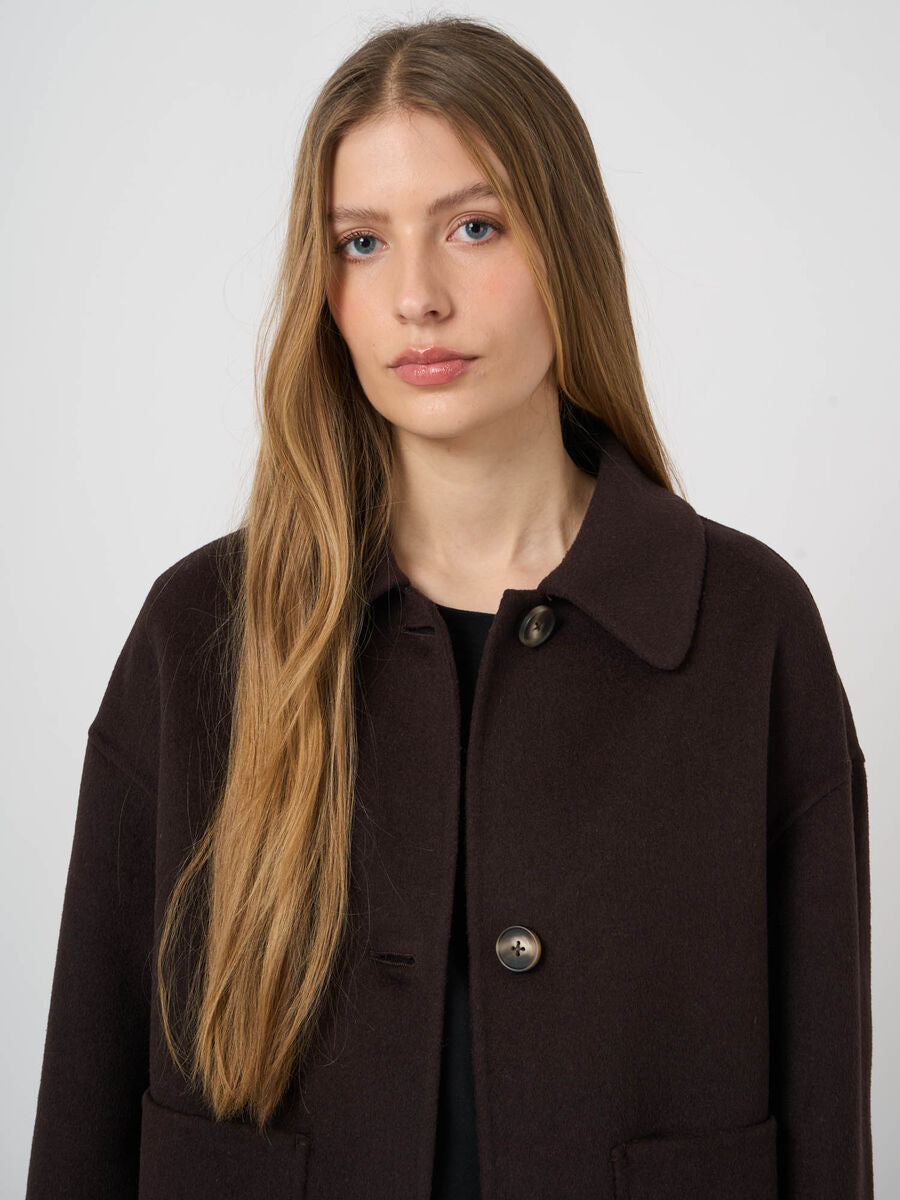 Repeat Boxy-Jacke Aus Wollmischung Mit Taschen