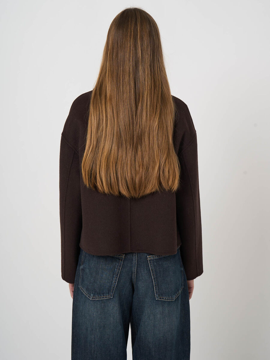 Repeat Boxy-Jacke Aus Wollmischung Mit Taschen