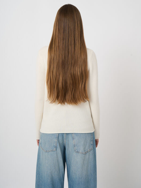 Repeat Cashmere Mittelschwerer Kaschmirpullover Mit U-Boot-Ausschnitt