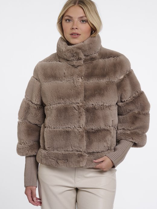 Rino & Pelle Feline Felljacke Mocha Latte