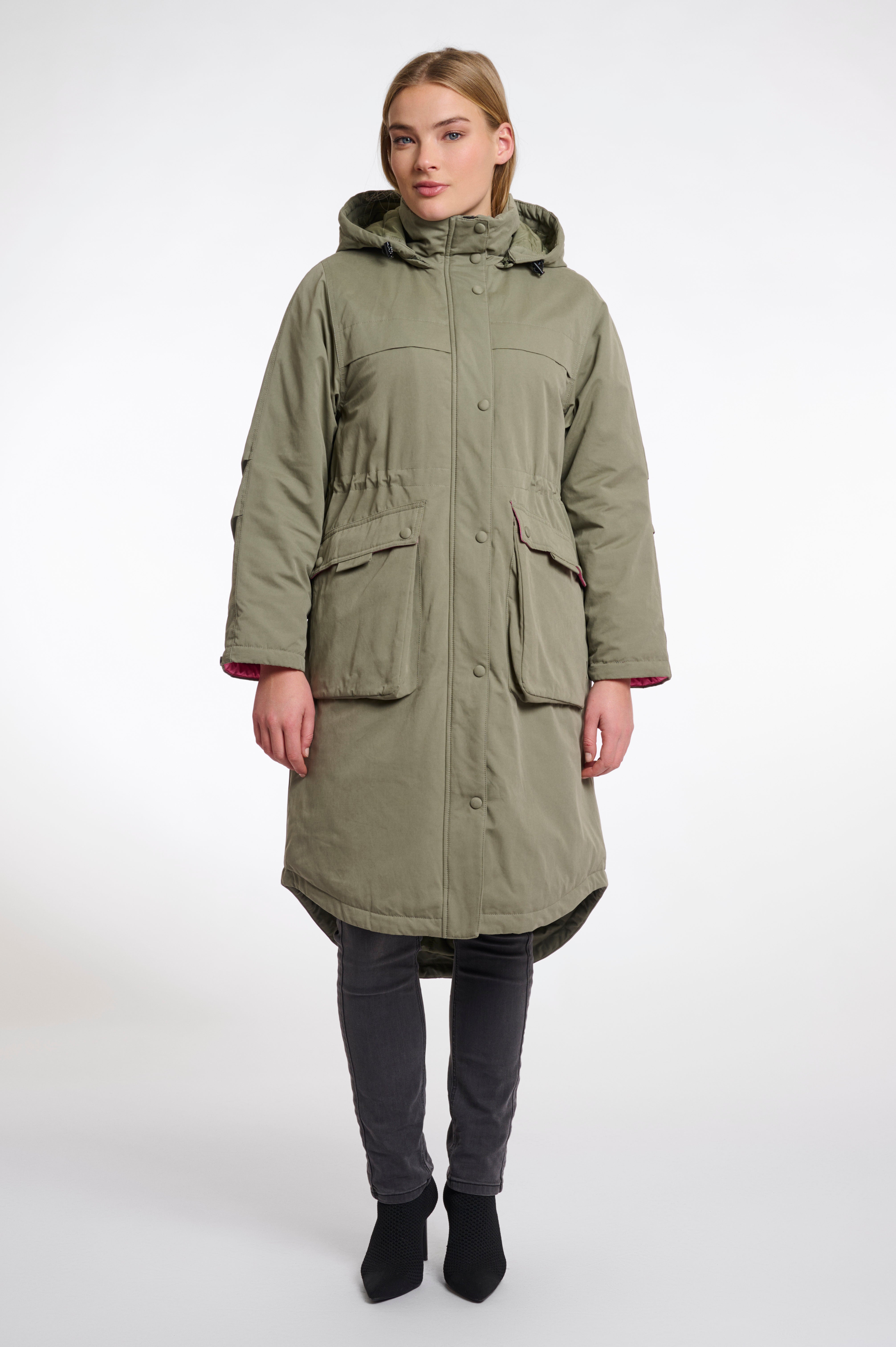Rino & Pelle Lina Long Parka Gree Ash