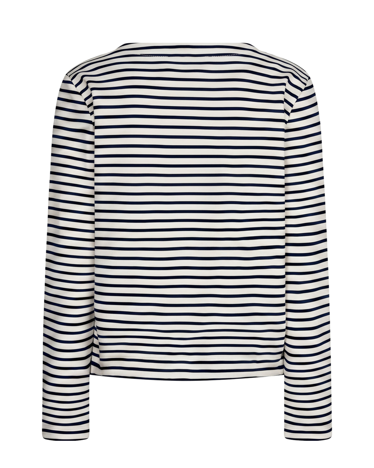 Red Button Langarmshirt Terry Stripes in Creme & Braun