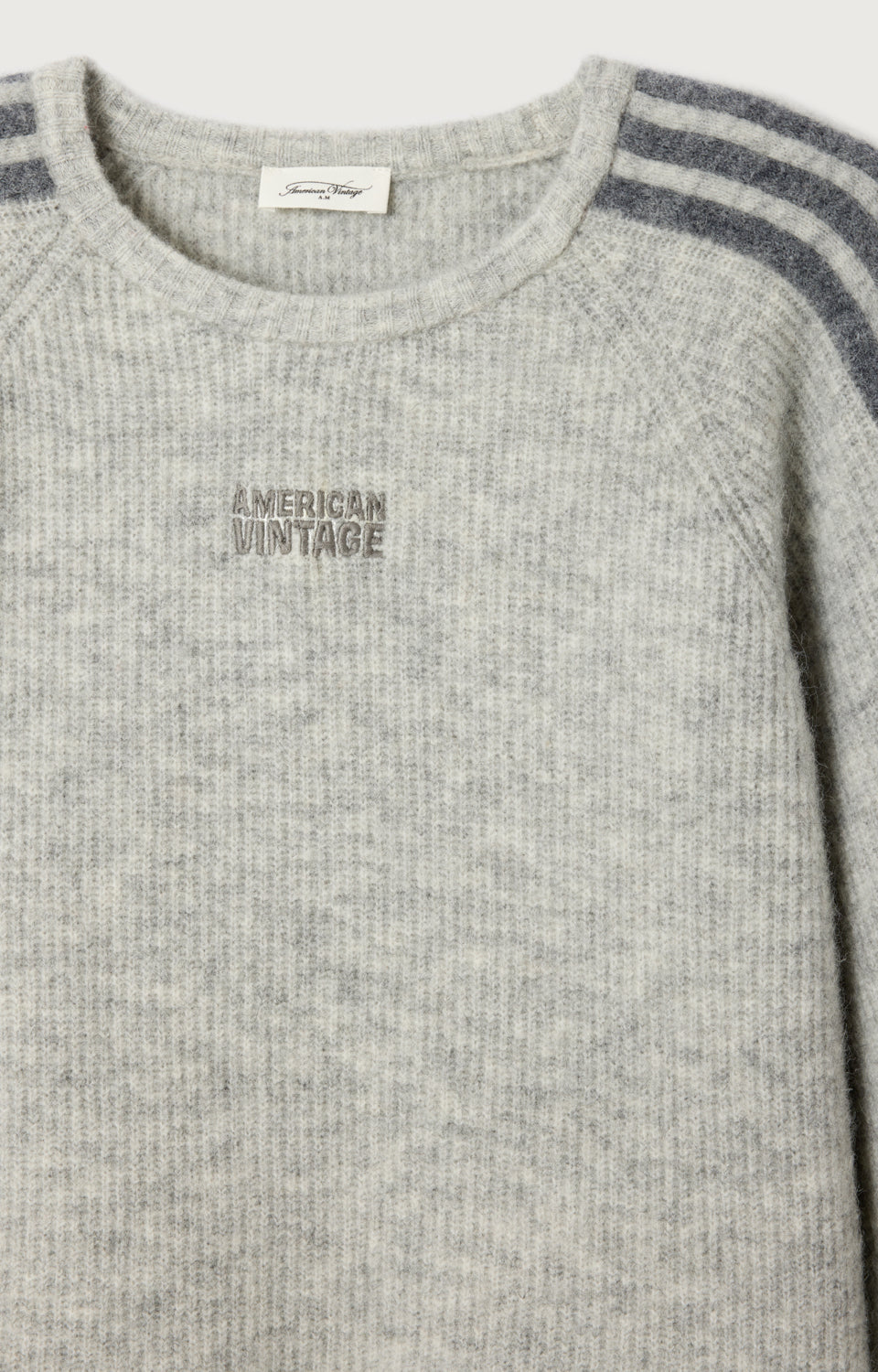 American Vintage Damen Pullover Vitow Hellgrau